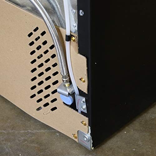 Eastman Ice Maker Connector, 1/4 Inch Compression, 5 Foot Flexible Braided Stainless Steel Hose, 41033 #TOP2