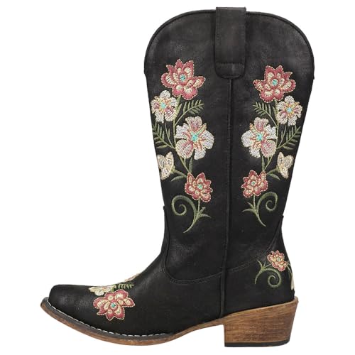 ROPER Women's Riley Floral Snip Toe Cowboy Boots Western3