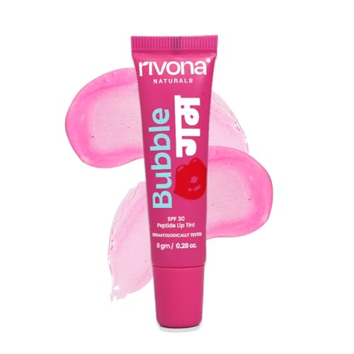 Image of Rivona Naturals Tinted Peptide Lip balm with SPF 30 (Bubblegum)