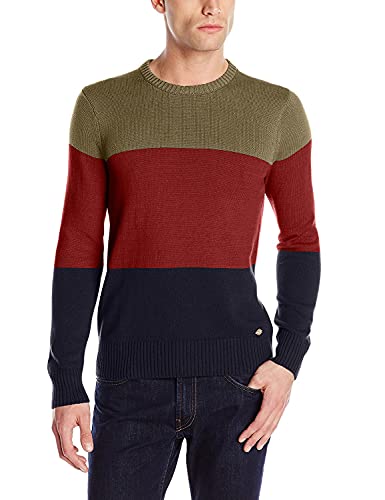 Dickies Men's Dakota Three-Tier Color-Block Sweater