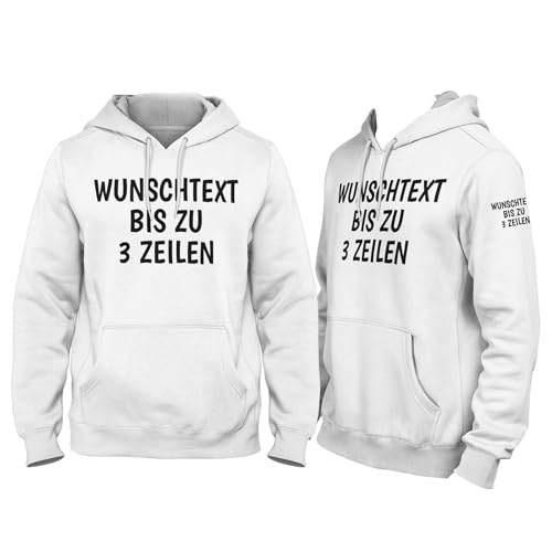 Viva Designs – Pullover Herren Damen - Geschenke für Männer Frauen Hoodie mit Wunschtext - Kapuzenpullover selber gestalten Personalisierte Geschenke - Lustige Sprüche auf den Pulli drucken Lassen
