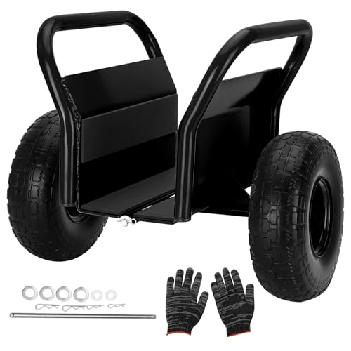 Heavy Duty Panel Dolly, All-Terrain Slab Dolly with 1000 LB Weight Capacity,10'...