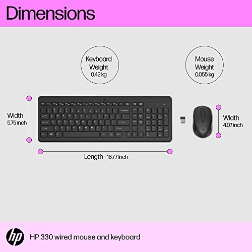 HP-330-Wireless-Black-Keyboard-and-Mouse-Set-with-Numeric-Keypad-24GHz-Wireless-Connection-and-1600-DPI-USB-Receiver-LED-Indicators-One-Year-Warranty-Black2V9E6AA
