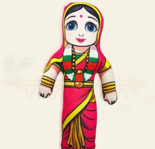Image of Ram Darbar Soft Toy Set with Ravan - Lord Ram, Sita, Hanuman, Lakshman & Ravan Plush Dolls for Kids | Baby-Safe Ram Pariwar Stuffed Toys for Home Decor, Pooja Room & Gifting