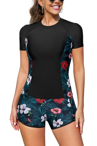 Surf et Natation sans Irritation Grâce au Rash Guard Set 2 Pièces SHEKINI