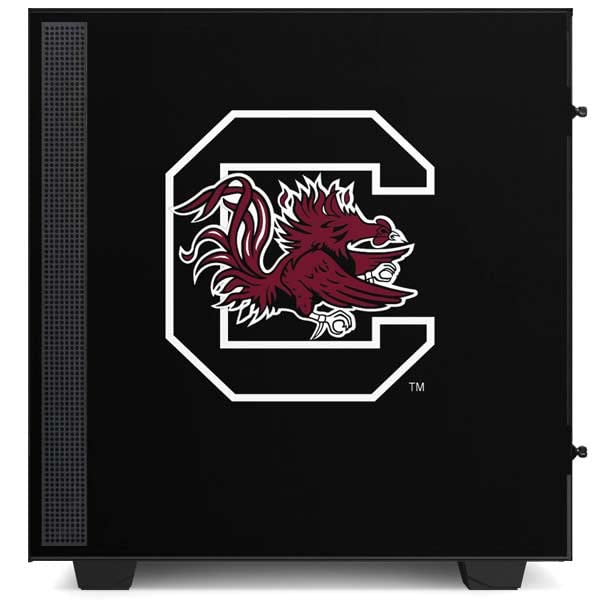 Skinit Skin de Vinilo para Gabinete Mid Tower NZXT H510 - Logo South Carolina Gamecocks Negro miniatura 2
