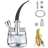 Portable Hookah Set for Travel - Premium Handheld Hookah, Mini Hookahs Real Metal Accessories, Small Hookahs Shisha (transparent)