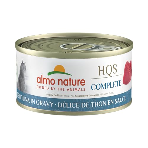 almo nature HQS Complete Wet Cat Food Deli Tuna Recipe in Gravy 2.47 oz (Pack of 24)