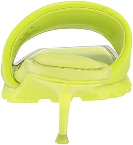 DKNY Women's Essential CAI-Mid, Open Toe Fashion Pump Heel Sandal Heeled, Zest, 8 | Image 2
