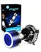 Lampadina H4 LED per Moto con Occhi Angelo, 6400LM, DC 12V 6000K, 1 Lampada