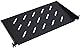 Extralnik 19 Zoll Fachboden 1HE 300 mm Tiefe – Stabiler Rackboden für Netzwerkschrank, perforiert, 20 kg Tragkraft, kompatibel mit 19 Serverschränken ab 450 mm Schranktiefe, inkl. Montageset, schwarz