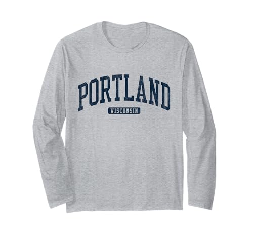 41lxZ+XYv3L._SL500_ Portland Wisconsin WI College University Style Blue Long Sleeve T-Shirt