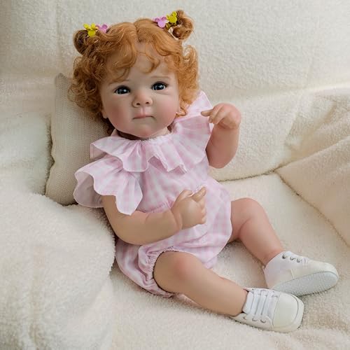 Muñeca Reborn bebé silicona 18 in niña realista miniatura 4