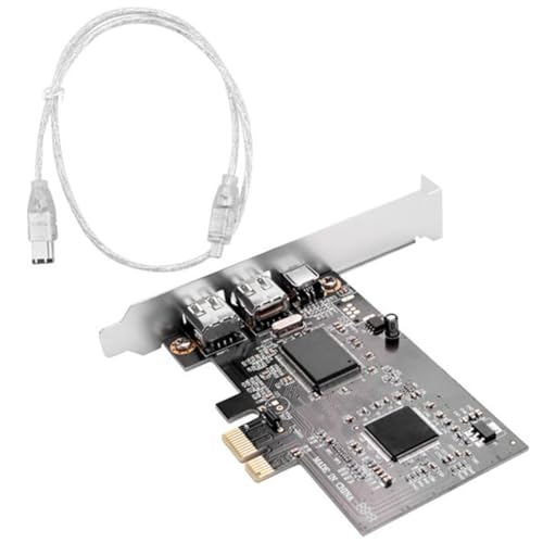 Tarjeta PCI Express X1 FireWire 1394A IEEE1394 para ordenador de sobremesa con tres puertos