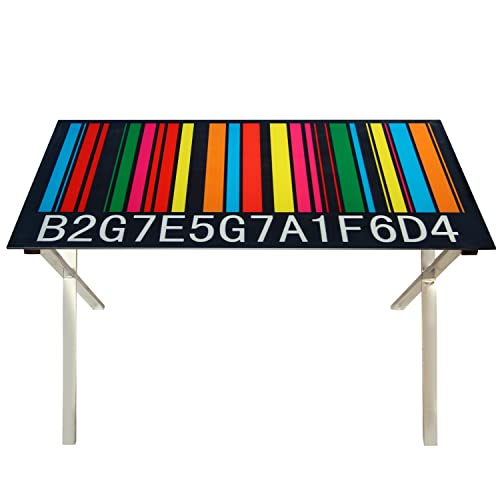 Scrivania In Vetro E Metallo Trasparente/argento, 140 X 70 X 74 Cm Ufficio B3ecb