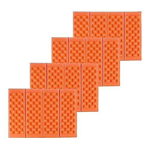 BESPORTBLE Portable Waterproof Seat Pads 4pcs Xpe Camping Mats for Park Beach and Family Outings Honeycomb Comfort