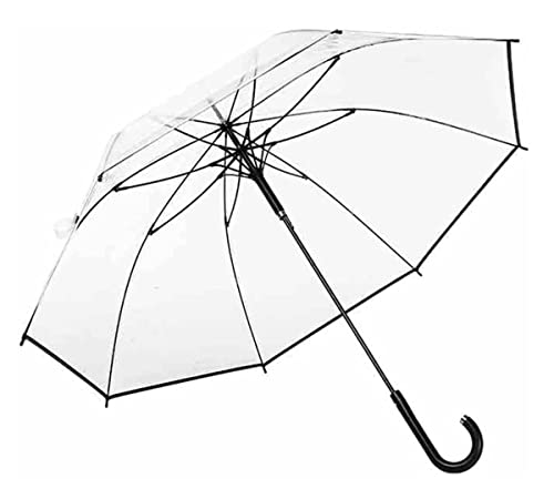 Paraguas transparente para lluvia AVFORA de viaje y mango largo unisex