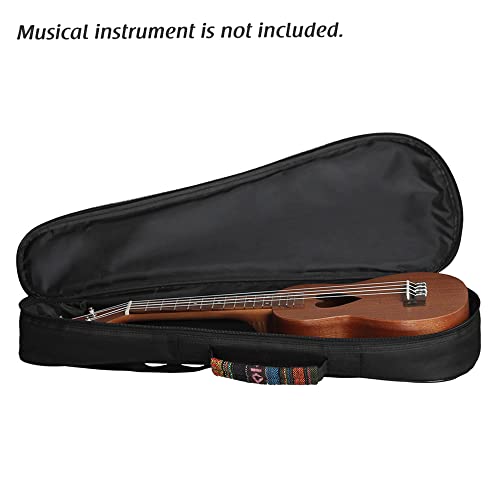KOCAN Coloré 21″Soprano ukulélé ukulélé Uke Sac Sac à Dos étui Ethnique National Style Durable Coton éponge Rembourrage avec bandoulière réglable,Ukulele Sac à Dos - Les Beatles, Paul McCartney, John Lennon, RIngo Starr, George Harrison KOCAN Coloré 21"Soprano ukulélé ukulélé Uke Sac Sac à Dos étui Ethnique National Style Durable Coton éponge Rembourrage avec bandoulière réglable,Ukulele Sac à Dos – Image 3