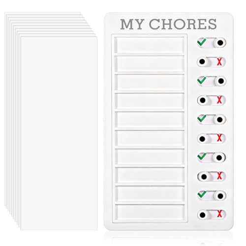 Chores Chart for Kids, Kids to Do List Board, Daily Morning Checklist, Visual Schedule, to Do List Checklist Board, Detachable RV Checklists, ADHD Tools, Slider Schedule Planning Boards
