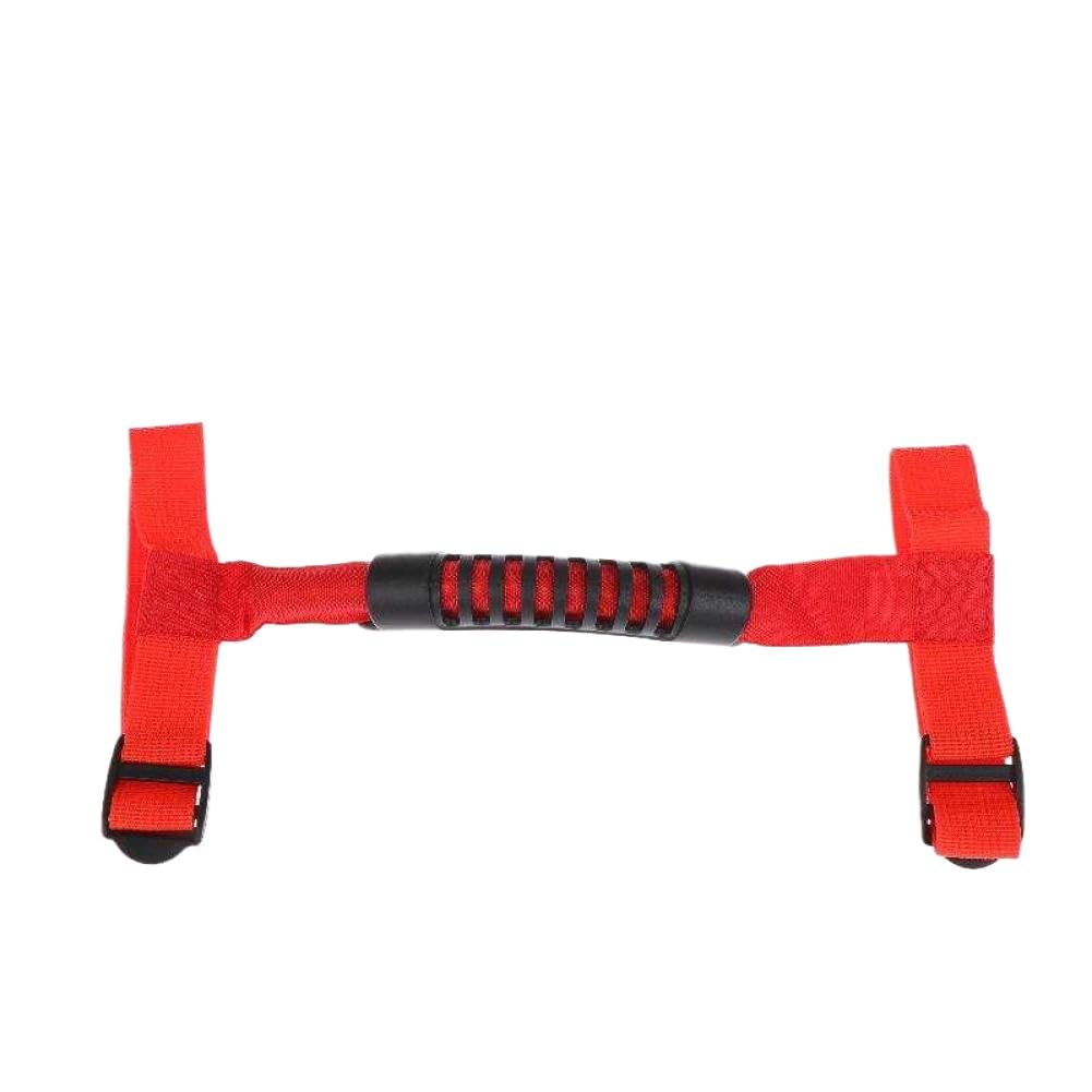 Gavdmuotx Red Grip Handle Compatible With 1995-2021 Yj Tj Jk Jku Jl Sports Sahara Freedom Rubicon X Unlimited Roll Bar(Red)