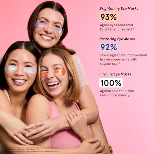 Image of grace & stella Under Eye Patches Variety Pack - With 6 Colors (18 Pairs) | 3 Pairs of Under Eye Masks Per Color - Vegan, Cruelty-Free, Derm-Tested Eye Patches for Women & Men - Bridesmaid Gifts