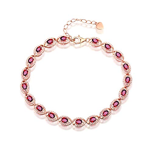 Bracelet Or Rose et Rubis Ajustable - Finissez-en avec les Bijoux Fragiles et Inadaptés