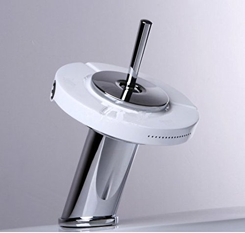 Robinet mitigeur de lavabo à trois sorties d eau et jet cascade fluide