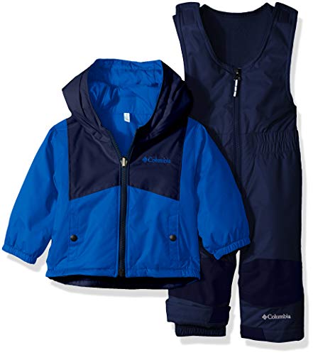 Columbia Kids & Baby Toddler Kids Double Flake Set, Super Blue/Collegiate Navy, 3T