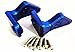 for Traxxas E-Revo VXL 2.0 5411 5413 Aluminum Ajustable Rear Wing Mount Blue