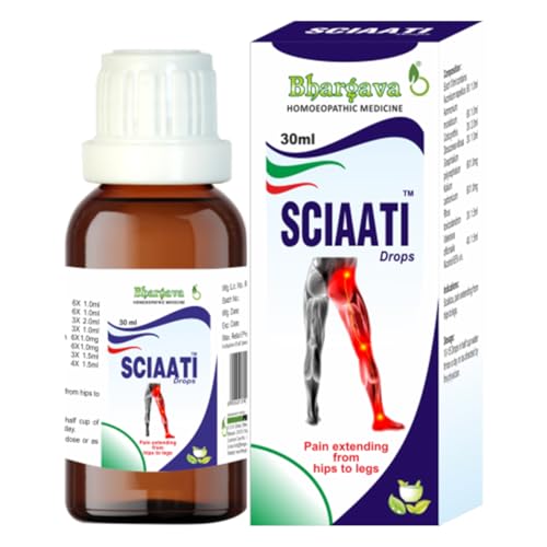 Bhargava Phytolab Homeopathy Sciaati drops for sciatic pain, Leg Pain 30ml Pack of 1