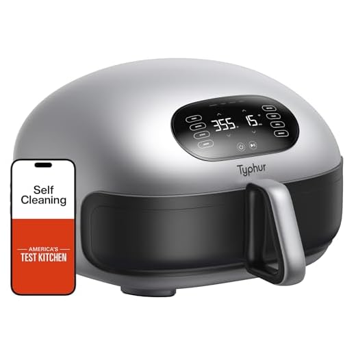 Typhur Dome 2 Air Fryer, Extra Large Airfryer with Superior Airflow, Self-cleaning Smart Digital Fryer with PFAS free Basket for Quick Easy Meals, Up to 32 Chicken Wings Capacity [New Version]
