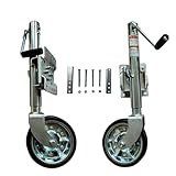 【Champ d'application】La roue jockey télescopique soulève et abaisse votre bateau ou votre remorque de loisirs, fixez et positionnez facilement votre remorque de bateau.