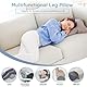 Sonhomay Memory Foam Kissen, orthopädische Nackenrolle, Beinhochlagerungskissen unter dem Knie, Rücken, Beine, Seitenschläfer, postoperative Fußstütze, Lendenwirbelsäule, 41,9 x 18 x 9,9