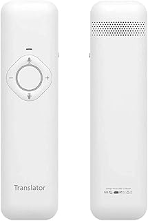MUZIZY Tradutor de idiomas, intérprete de voz bidirecional portátil, tradução instantânea de 40 idiomas, para viajar para o exterior, aprendizagem, compras, bate-papo de negócios, compras, feliz muitas vezes