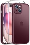 [Compatibilité] Spécialement conçu pour l'iPhone 15 avec 2 Verres Trempés, Il s'adapte parfaitement à l'écran tactile, aux boutons, au port de charge, au haut-parleur et à l'appareil photoveuillez confirmer le modèle de votre téléphone avant d'acheter.