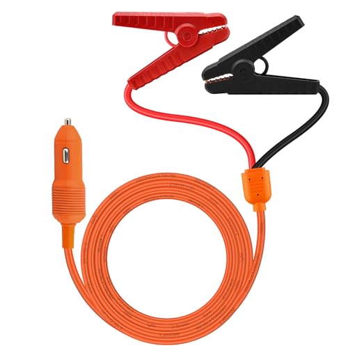 MOOKEERF 12V Automobile Charging Cable 6FT,16AWG Cord with Cigarette Lighter Plug to Alligator...