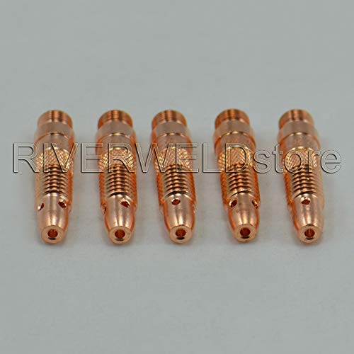 Image of RIVERWELD TIG Collet Bodies 10N32 3 /32 inch 2.4mm Orifice 5pcs | for QQ300 PTA DB SR WP 17 18 26 TIG Welding Torch