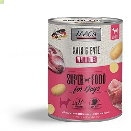 6 x MACs Dog Kalb & Ente 800g