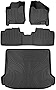 SMARTLINER Custom Fit Floor Mats 2 Rows and Cargo Liner Set Black for 2010-2016 Cadillac SRX - All Models