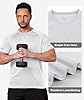 ZITY 3 Pack Mens T Shirt Gym T-Shirts for Men Sport Short Sleeve Shirts Training Quick Dry Breathable Tshirts Running Tops Workout Tee Shirts White+Gray+Black 3XL #3