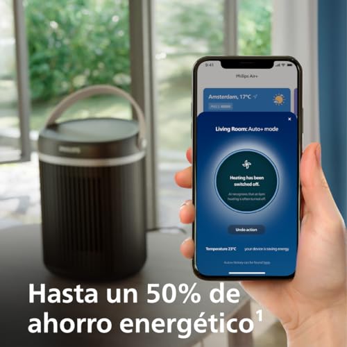 Miniatura 5 de Philips 3000 Calefactor eléctrico, 2000 W, Oscilación 45°, Gris Oscuro