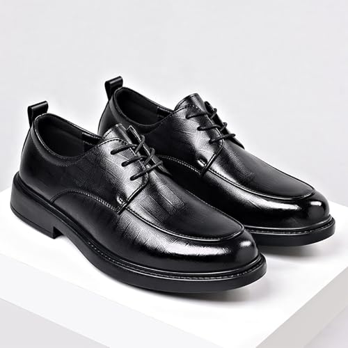 Cowhide Checkered Upper Male Low Trend Lace-up Men's Shoes,Comfortable and Breathable Casual Business Gentleman2