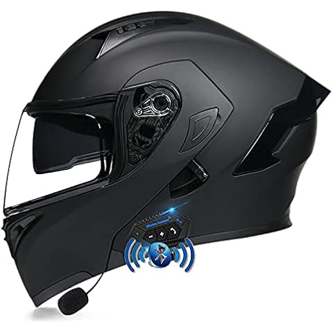 LPXPLP Flip Up Front Motorcycle Helmet Modular Motorbike Helmet Double Sun Visor Full Helmet Full Face Motorbike Scooter Street Bike Crash Modular Helmet DOT/ECE Certified Helmet F,L Cover