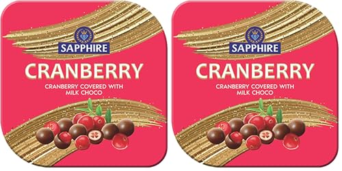 Image of Sapphire Chocolate Coated Nuts, Cranberry 90 g | Mouth Melting Milk Chocolate With Nutritious and Nutty Crunch (Pack of 2)