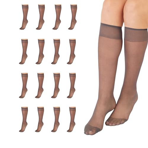 Image of L'eggs Everyday Women's Knee High Stockings, Reinforced Toe, 100% Nylon, One Size