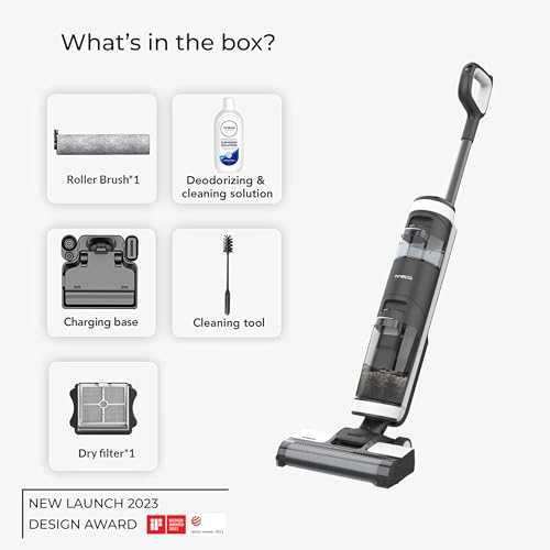 Image of Tineco Floor One S3 Cordless Vacuum Cleaner, Wet & Dry Automatic Floor Washer with LCD Display, Smart App & Voice Control