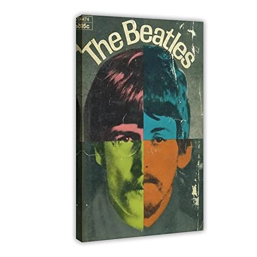 Poster The Beatles HD 4 sur toile – Décoration murale – Pour salon, chambre à coucher – Cadre : 40 x 60 cm - Les Beatles, Paul McCartney, John Lennon, RIngo Starr, George Harrison Poster The Beatles HD 4 sur toile - Décoration murale - Pour salon, chambre à coucher - Cadre : 40 x 60 cm