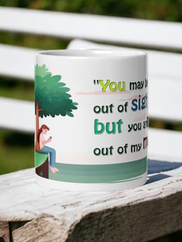 Image of Better Gift Flowers Missing You Mug, Round Shaped Multicolor Themed Coffee Mugs, Mug for Gifting, Gifting Items for Family, Friends & Closed Ones