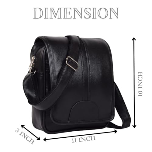 Image of Unique Side Bag One Side Shoulder Bag For Men & Women Leatherite bag Travel Bag Trendy Bag Leather Bag Office Bag