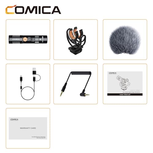 Microphone Canon USB Comica Vm10 Pro Double Mode avec Contrôle de Gain Précis